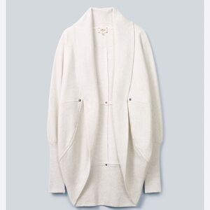 Wilfred Diderot White Open Front Sweater
